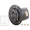 Ac Works Flanged Locking Inlet, L6-20R, 20 A, 250V AC, Screw Terminals, Black ASOUL620R - alternate 7
